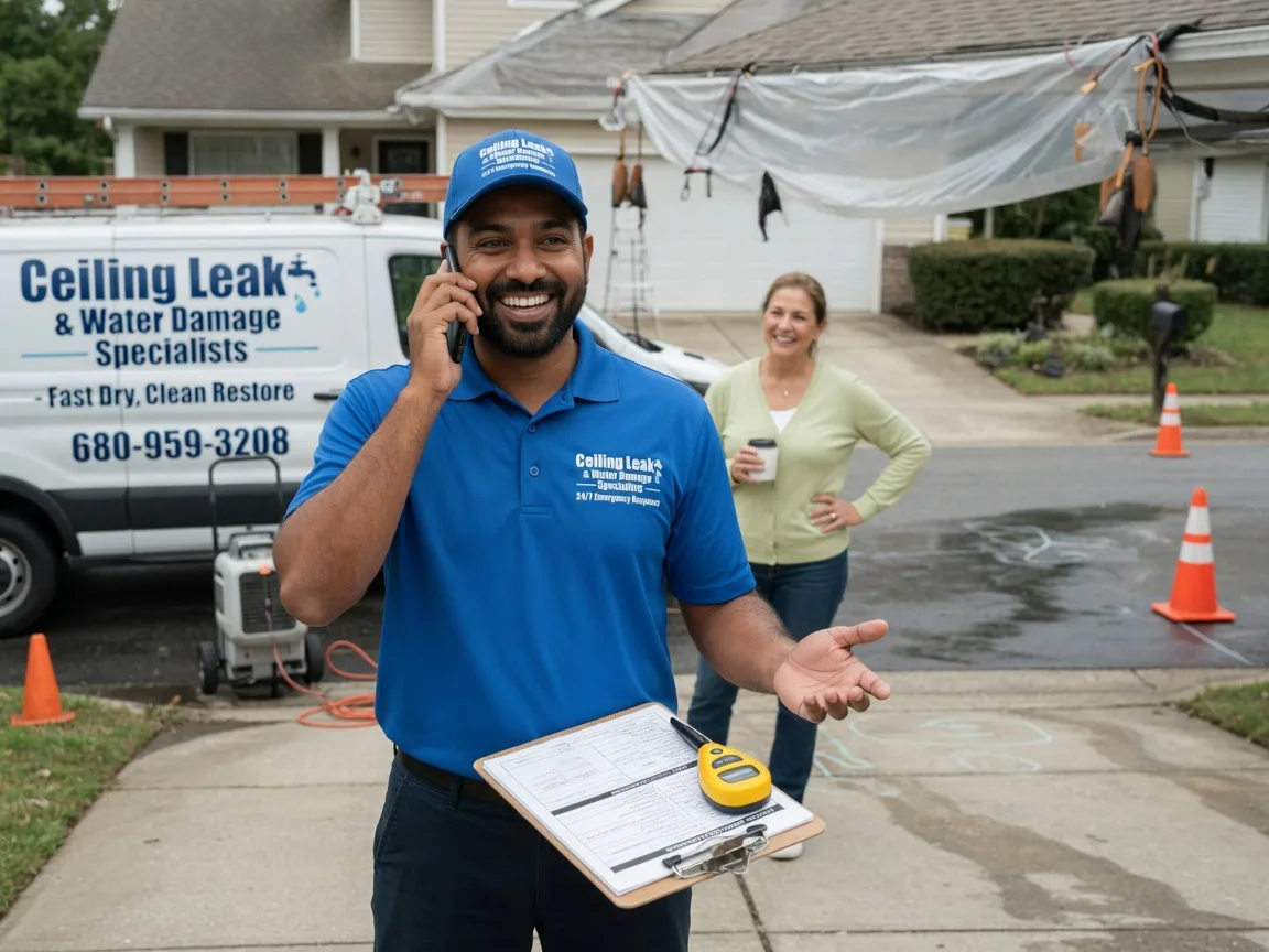 Ceiling Leak Cleanup Marquette, KS FAQs